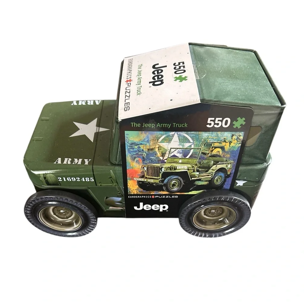 Eurographics Puzzles Jeep the jeep army truck 550 Piece Jigsaw puzzle New sealed - Picture 2 of 4